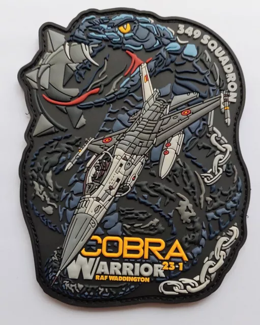 Belgian Air Force 349 Squadron F-16 Cobra Warrior 23-1 RAF Waddington PVC Patch