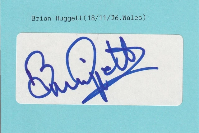 Brian Huggett - European Tour Golfer signed Address Label (Laid onto card)