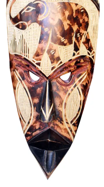 Vintage Hand Carved African Tribal Mask Tribal Art African Art Ghanaian Mask 3
