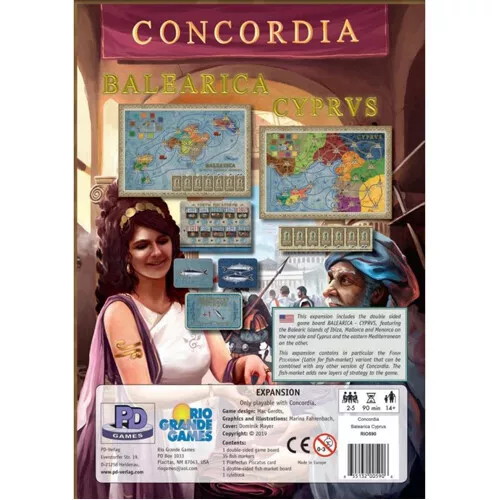 Concordia Board Game: Balearica And Cyprus Map Expansion - Brand New & Sealed