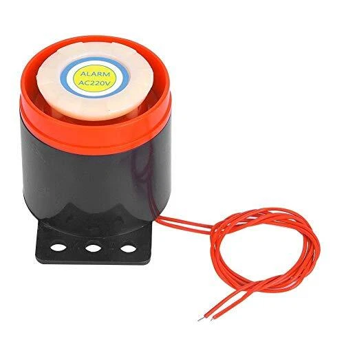 Zumbador Activo Alarma 220V 110dB - Minisirena Con Cables Para Proyectos DIY - Fácil Instalación, Hasta 12h Continuas