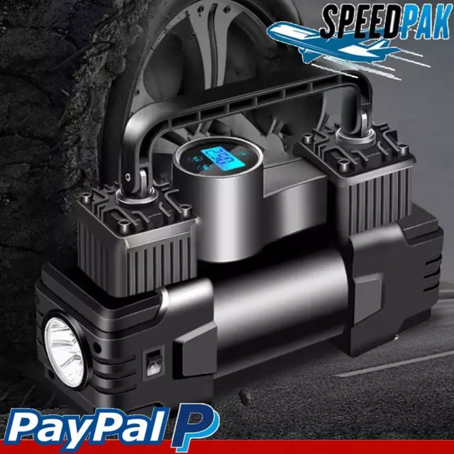 12V 150PSI Portable Air Compressor with Pressure Gauge Car Tire Inflatable Pump