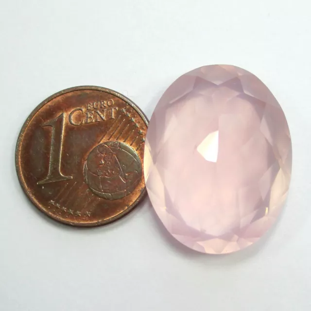 864 - Rosenquarz facettiert 19,431 Carat --- -1712- 2