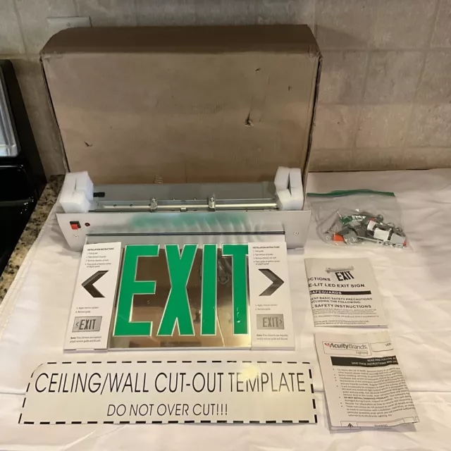 Lithonia Lighting (EDGR 2 GMR EL M4) LED Emergency Exit Light (New-Open Box)