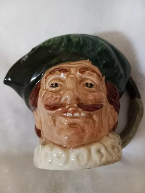Vintage Royal Doulton Cavalier Character Toby Jug small 1940's to 1950's era