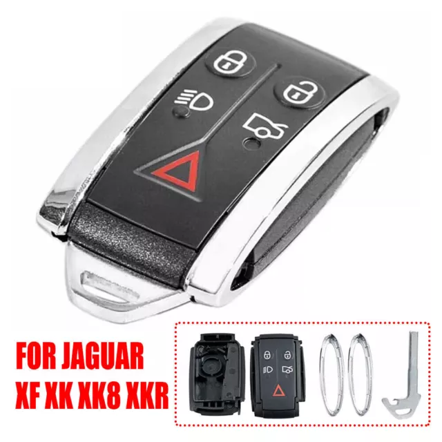 Remote Car Key Shell Case Fob 5 Button for Jaguar X-Type S-Type XF XFR XJ