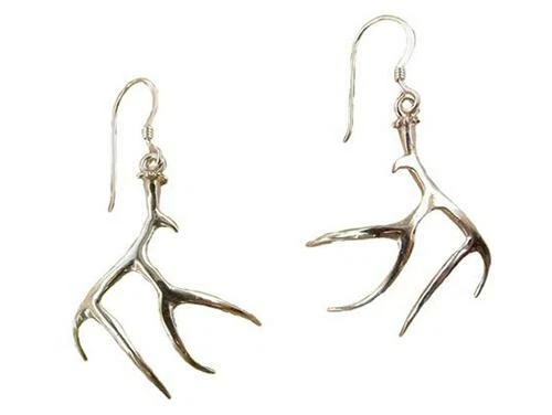 Large Mule Deer Antler Earrings