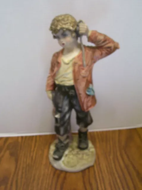 Italian Figurine - Hobo with snake in his hand - possibly Capodimonte Meneghetti