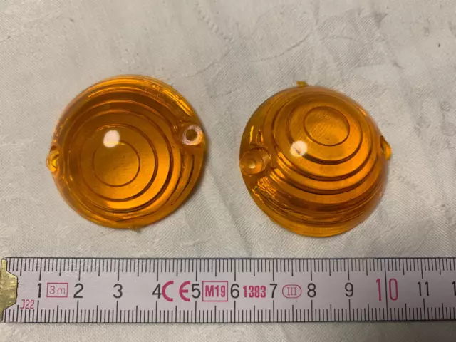 1 PAAR ERSATZGLÄSER für EMGO Ochsenaugen Lenkerendblinker 60-14550 NEU ...