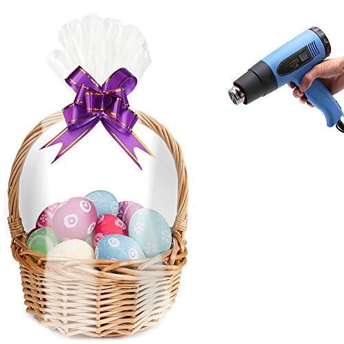 Shrink Wrap Bags for Gift Baskets,16x24 inches Clear PVC Heat