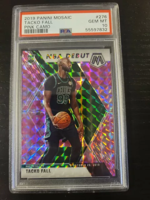 2019 Panini Mosaic Tacko Fall Pink Camo #244 Rc Psa 10 Gem Mint Rookie Celtics