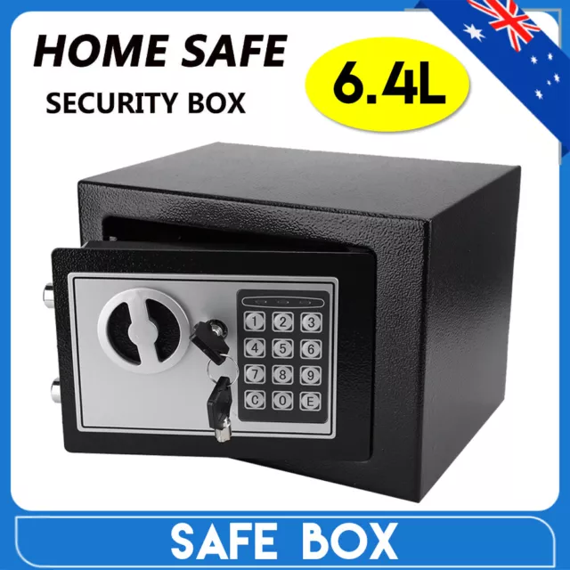 Digital Keypad Safe Security Box Fireproof Lock Box Money Cash Jewelry Storage