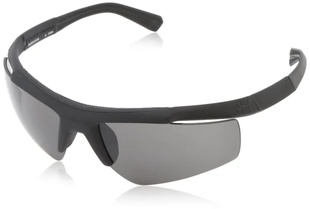 Under Armour UA Core Sport Sunglasses Satin Black Frame Grey ANSI Z87.1 Lens New