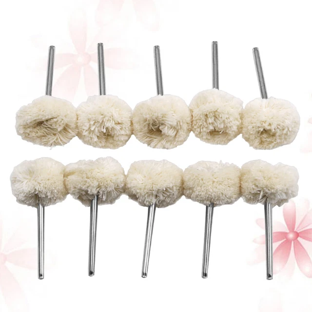 10 Pcs Jewelry Polishing Wheel Handle Grinding Buffing Drill Wheels
