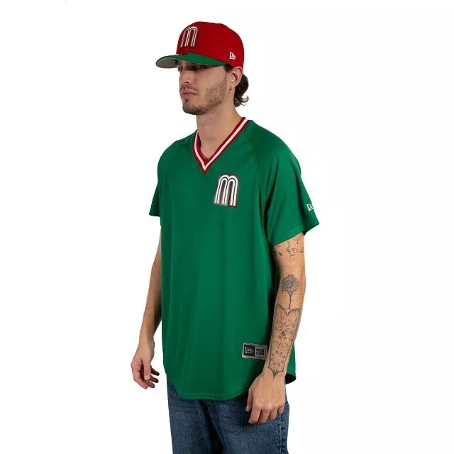 MEXICO BASEBALL 2023 New Era World Baseball Classic Authentic Batting Jersey XL EUR 153,84