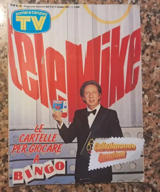 TV SORRISI E CANZONI 41 1987-Mike Bongiorno-Madonna-Peter Falk-Boy George-Goggi