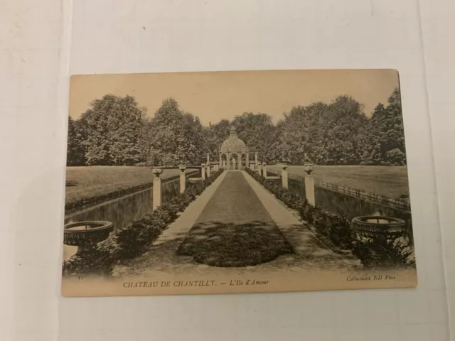 c.1910 Chateau De Chantilly L'lle d'Amour Chantilly Oise France Postcard