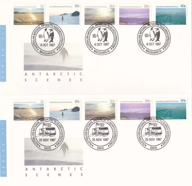 1987 - Antarctic Scenes - Series III. Base Postmarks