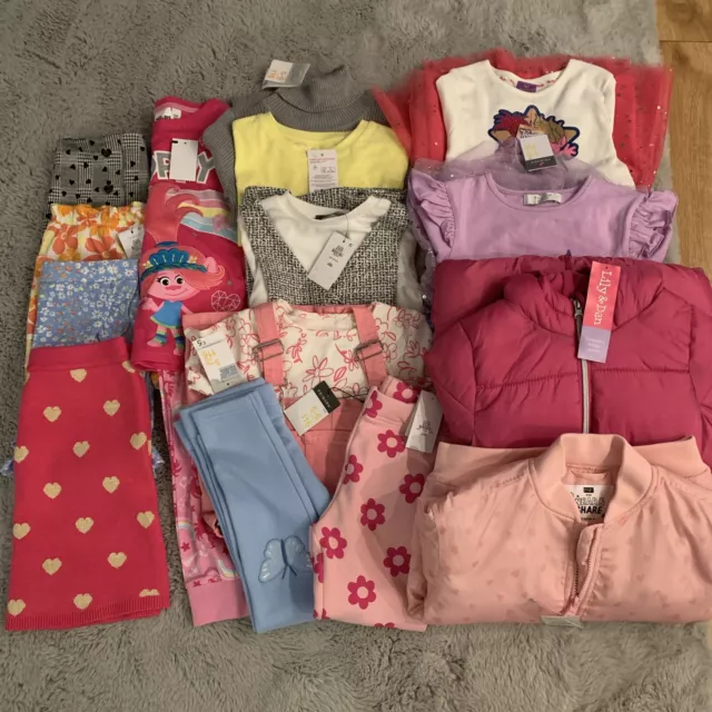 girls clothes bundle age 5-6 years - 15 Items RRP £118 Total Brand New