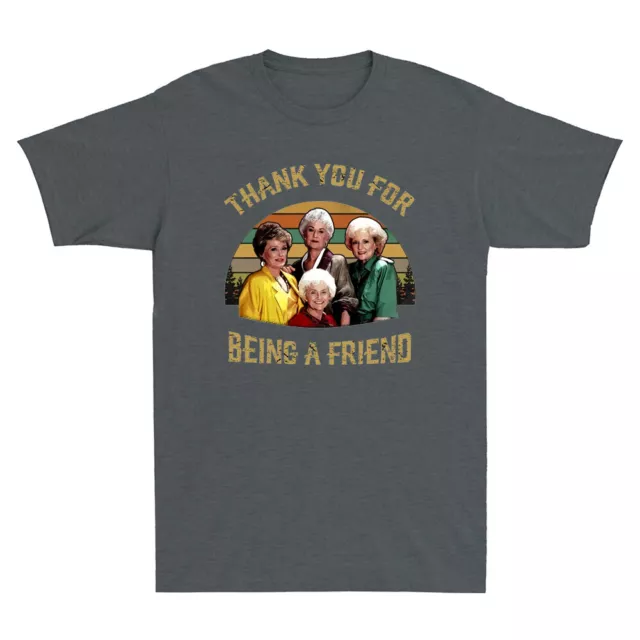 Golden Girl Thank You for Being A Friend Vintage Men's Short Sleeve T-Shirt