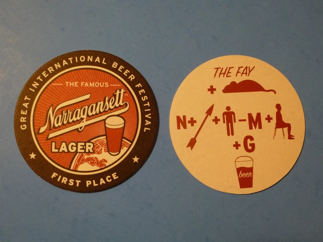 Bier Pub Untersetzer Barmatte ~*~ NARRAGANSETT Brauerei, Rhode Island ~ FaMouse Puzzle 2