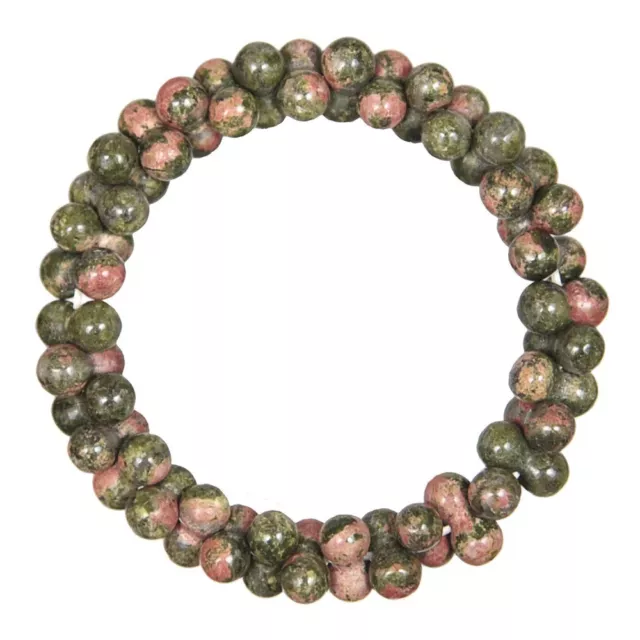 Bracelet petites perles en unakite