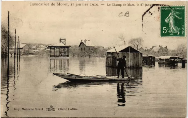CPA AK Flood of MORET - The Field of Mars (472330)