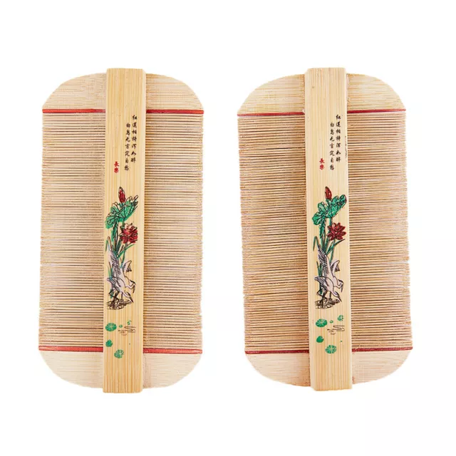 Double Sided Handmade Lice Comb Remove Itching Scraping Head Flea Cootie Comb~F6
