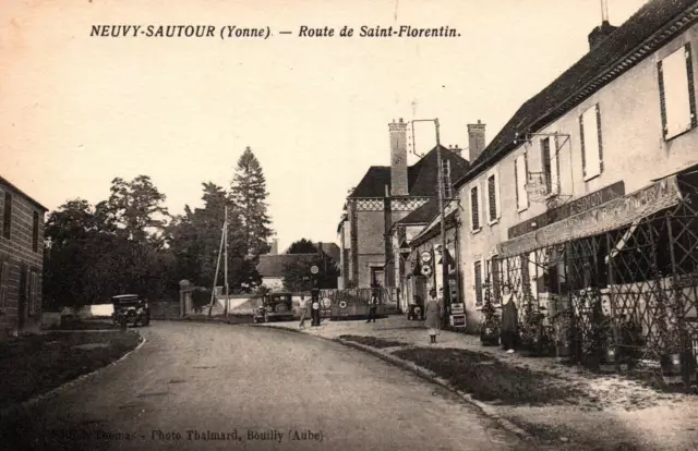 CPA 89 - NEUVY-SAUTOUR (Yonne) - Route de Saint-Florentin