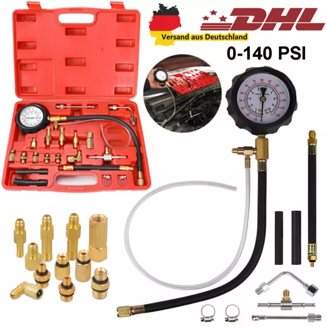 KFZ Benzindrucktester Öldruckmesser Druckprüfer Kraftstoffdruckprüfer Messgerät