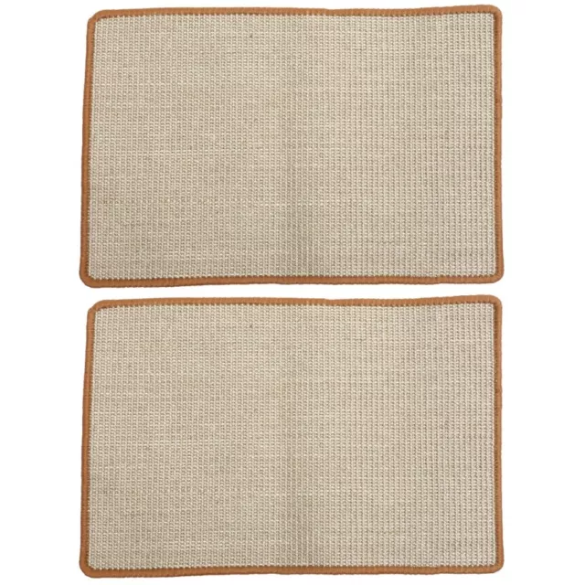 2 Pieces Griffoir Pour Chat Stands De Jouet À Gratter D'intérieur Tapis Sisal