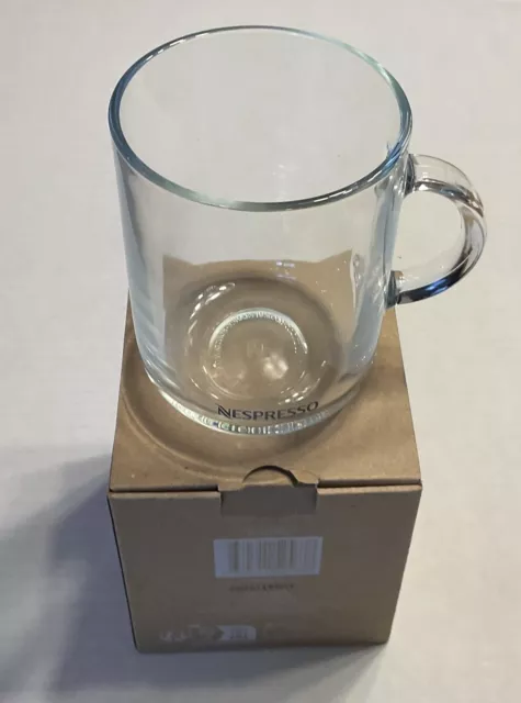 Nespresso Vertuo 13.2oz Clear Tempered Glass Coffee Mug Grcic Design