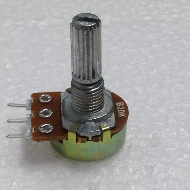 B20K 20K OHM Linear Taper Rotary Potentiometer 2 Pcs