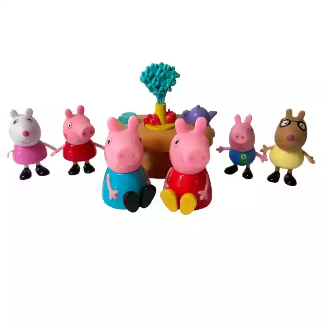 Peppa Pig & Friends 7 pc Lot Action Figure Preschool Toys Jazwares