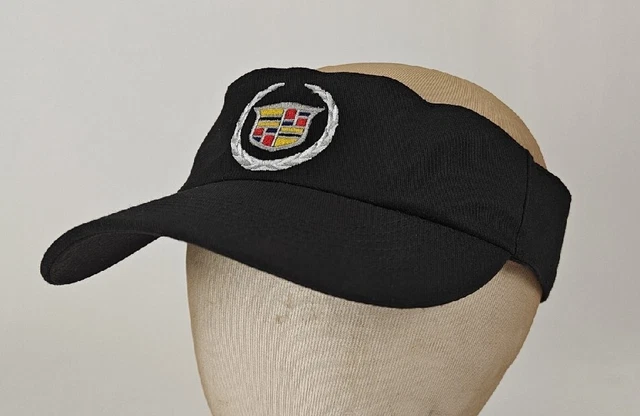 Cadillac Hat Visor Adjustable Fit Big Logo Black Hat Logo Tag