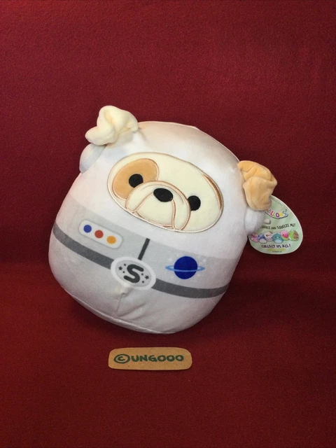 8” BROCK Astronaut Bulldog Dog Puppy Pug Pet Squishmallows Plush Toy 2021