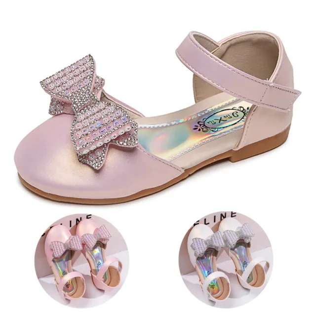 Abito da sposa principessa bambina fiocco nodo glitter scarpe da festa sandali