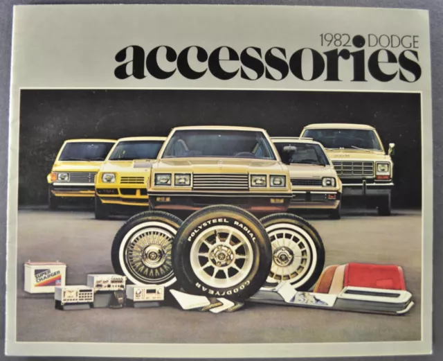 1982 Dodge Accessories Brochure 400 Aries Wagon Omni 024 Charger Ram Pickup Van