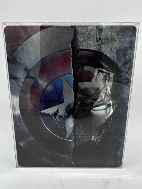 Captain America Civil War 3D + Blu-Ray Marvel Steelbook Best Buy Exclusive