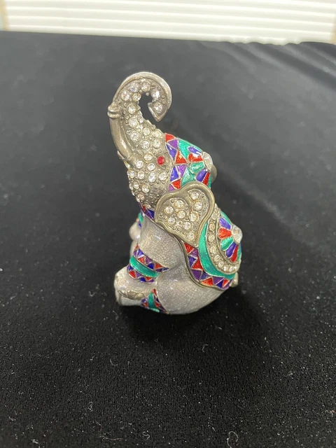 Nobility Bejeweled Box  Elephant