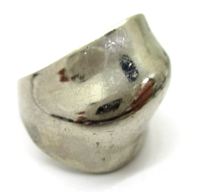 7.2g Vintage Charles Winston Sterling Silver 925 Domed Wave Ring size 7.75
