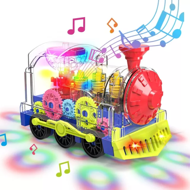 Kizeefun Baby Musik Spielzeug, Zug Spielzeug Kinder, mit Musik & Licht, Geschenk