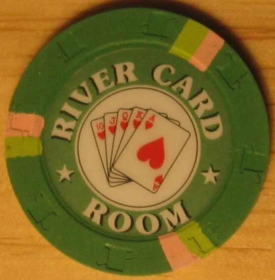 River Card Room $1 Casino Poker Chip Vintage California