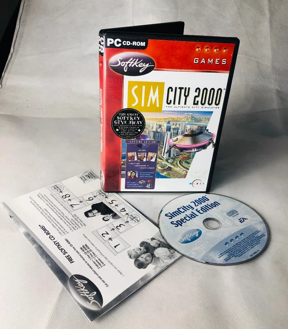 Sim City 2000 Big Box CD-ROM PC Game Special Edition E.A. Electronic