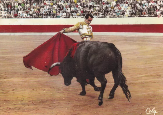 Postcard postcard 10x15cm BULLFIGHTING TOROS BULLFIGHTER LUIS M DOMINGUIN