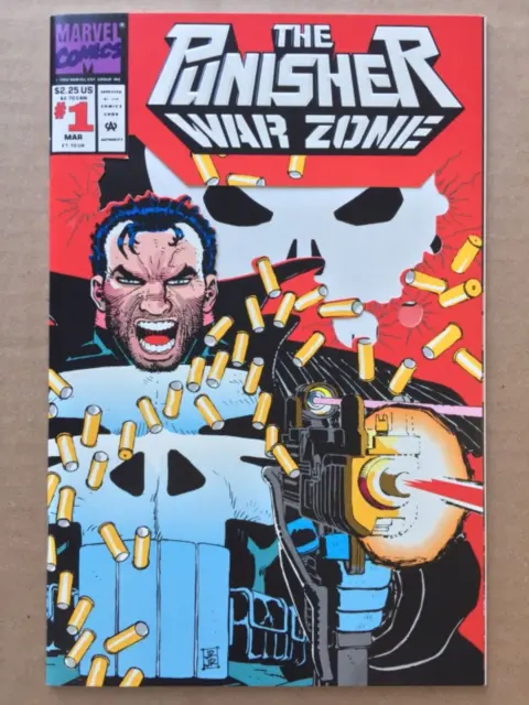 The Punisher: War Zone #1 Marvel Comics 1992 NM Die Cut Wrap around Cover