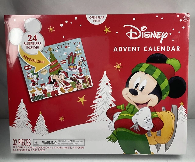 DISNEY MICKEY MOUSE Advent Calendar Christmas Countdown 32 Total Pieces DISNEY MICKEY MOUSE Advent Calendar Christmas Countdown 32 Total Pieces