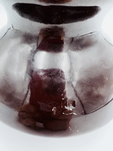 6” X 4.5” Vintage Brown LOCKE Porcelain/Ceramic High Voltage Power Insulator. 5