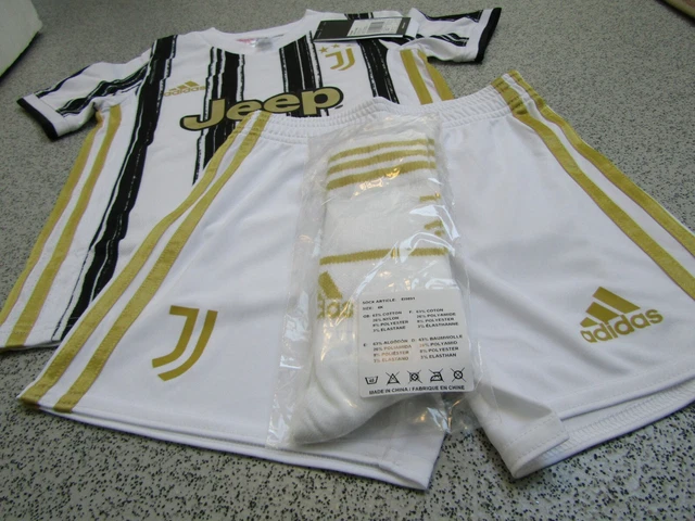 KIT COMPLETO OFICIAL Adidas Juventus Infantil Hogar 2020/21, Talla