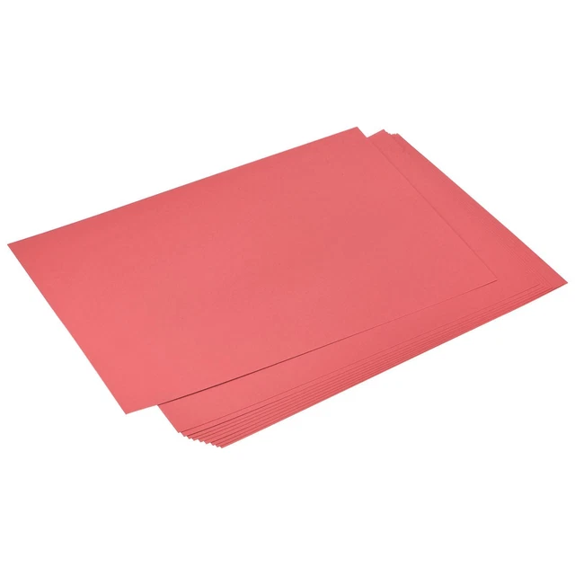 Cartulina Recortes Álbum Papel 11.7" x 16.5", 74 Lb/200 Gsm, Rojo 20uds